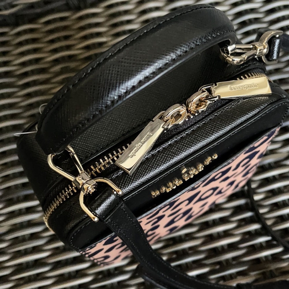 Kate Spade daisy graphic leopard vanity crossbody - Picture 12 of 16